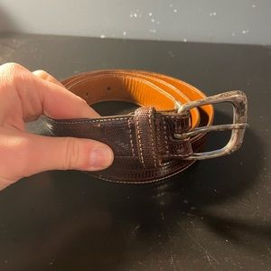 Polo Ralph Lauren Genuine Brown Alligator-Crocodile Skin